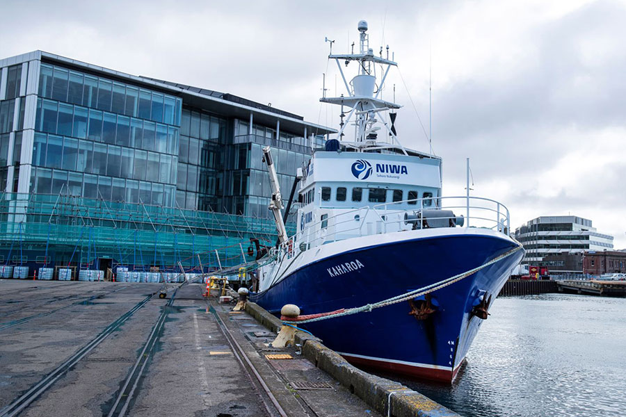 RV Kaharoa in Wellington